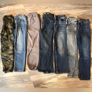 Boys Assorted Denim and Camouflage Pants Collection Lot 8 Slim